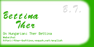 bettina ther business card